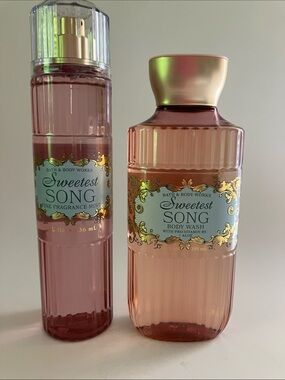 RARE Bath & Body Works *SWEETEST SONG * COLLECTION 2 Pieces Set Body Care